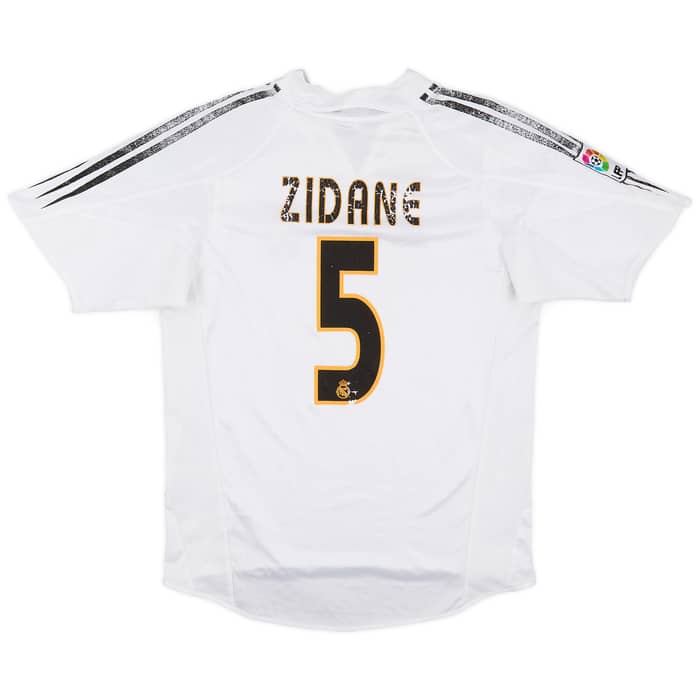 2004-05 Real Madrid Home Shirt Zidane #5 - 4/10 - (S)