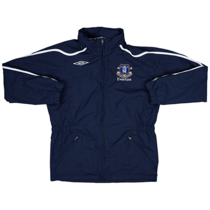 2007-08 Everton Umbro Hooded Rain Jacket - 9/10 - (M)