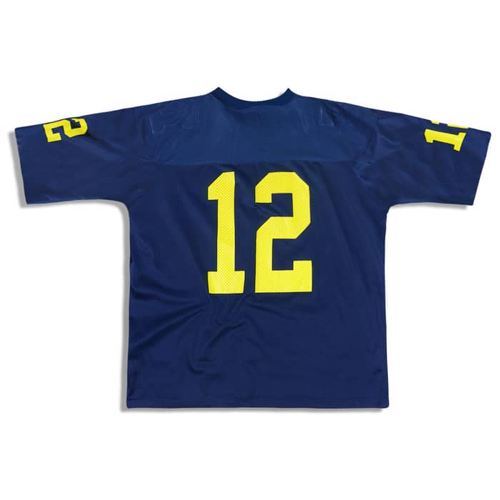 1990-93 Michigan Wolverines Powers #12 Nike Jersey (Home) L