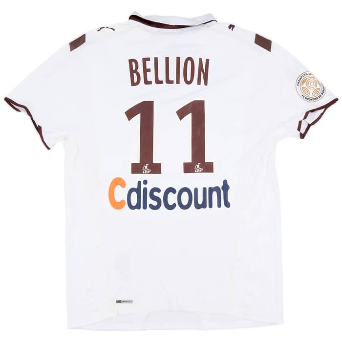 2009-10 Bordeaux Match Issue Away Shirt Bellion #11
