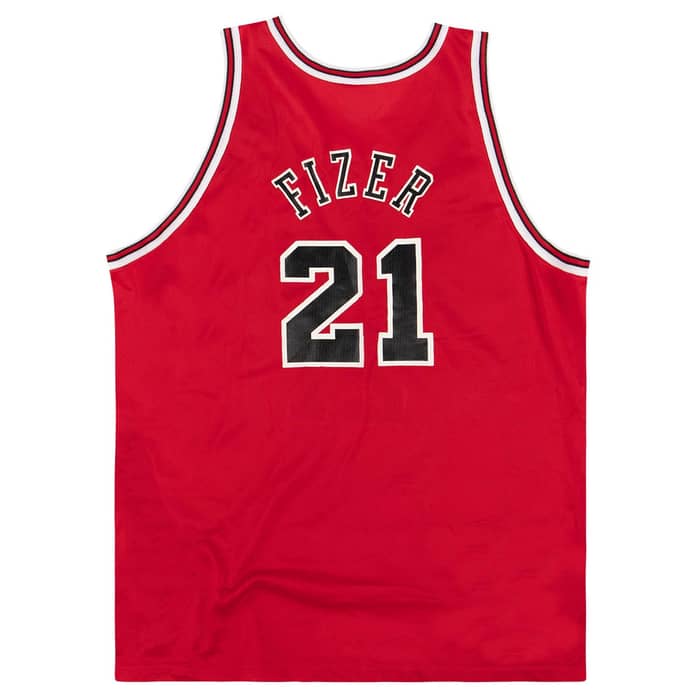 2000-02 Chicago Bulls Fizer #21 Champion Jersey (Away) XL