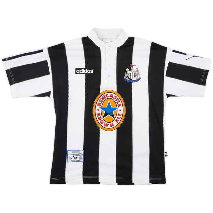 1995-97 Newcastle Home Shirt Asprilla #11 - 7/10 - (S)