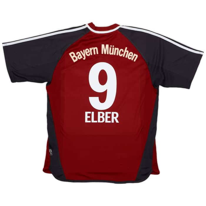 2002-03 Bayern Munich Home Shirt Elber #9 - 6/10 - (M)