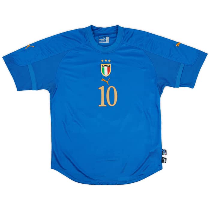 2004-06 Italy Home Shirt Totti #10 - 7/10 - (L)