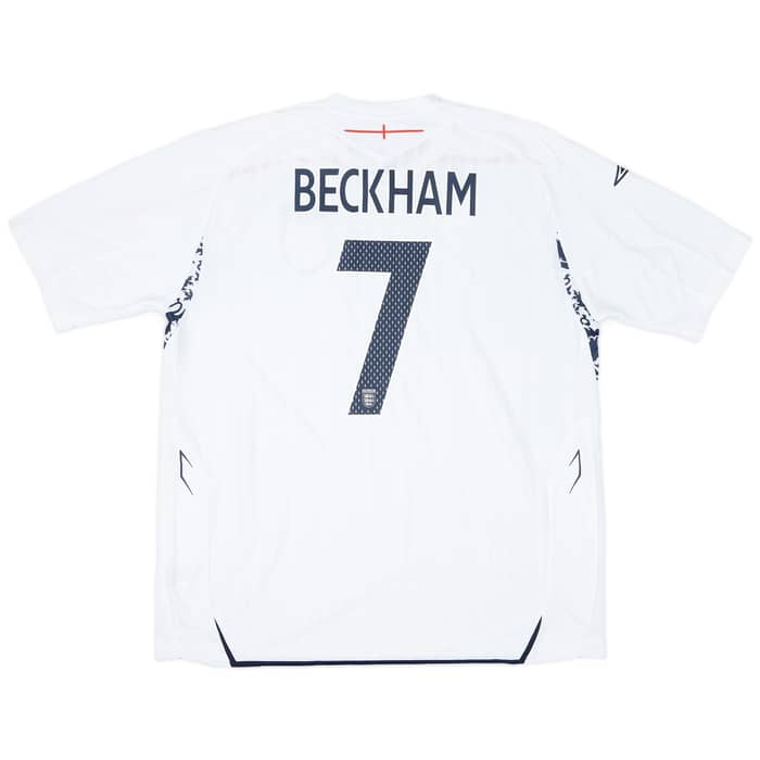 2007-09 England Home Shirt Beckham #7 (XXL)