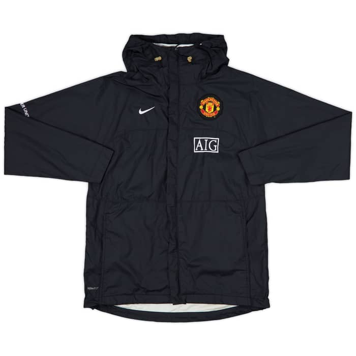 2008-09 Manchester United Nike Hooded Rain Jacket - 8/10 - (S)
