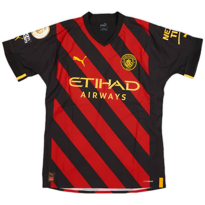 2022-23 Manchester City Match Issue Away Shirt Wilson-Esbrand #97