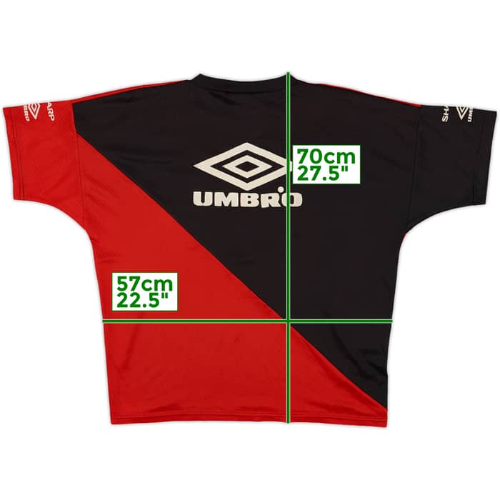 1994-95 Manchester United Umbro Training Shirt - 4/10 - (L)