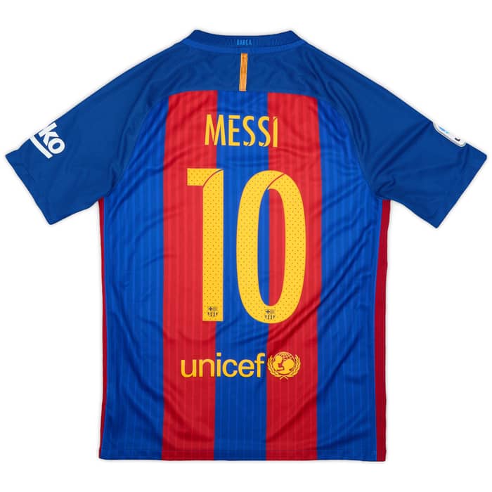 2016-17 Barcelona Home Shirt Messi #10 - 9/10 - (S)