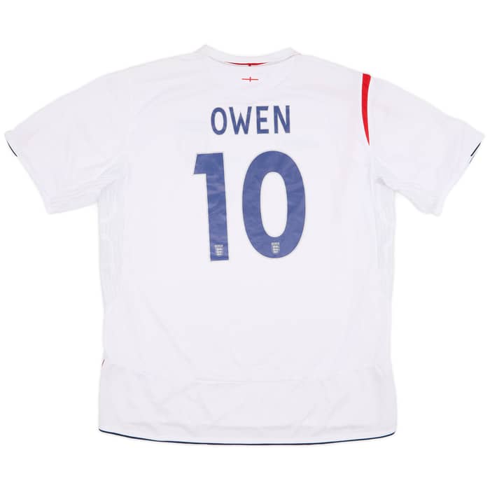 2005-07 England Home Shirt Owen #10 (XXL)