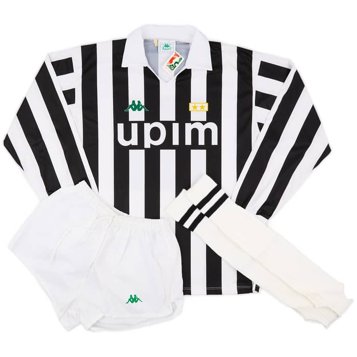 1991-92 Juventus Basic Full L/S Home Kit (L)
