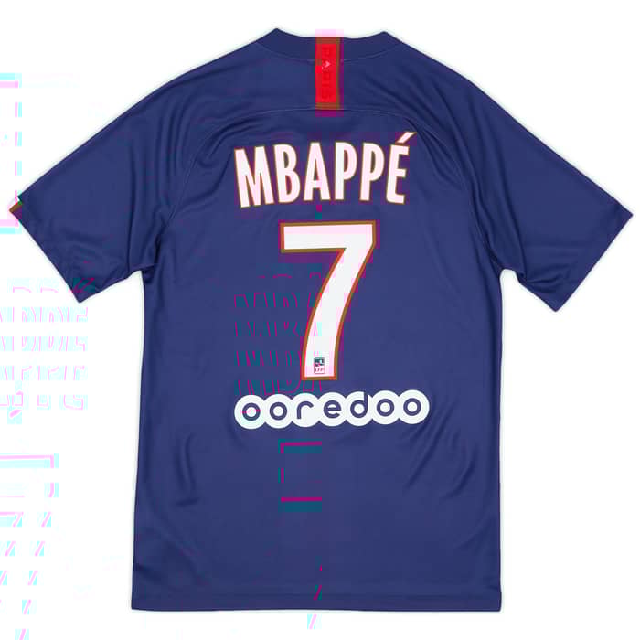 2019-20 Paris Saint-Germain Home Shirt Mbappe #7 - 8/10 - (S)