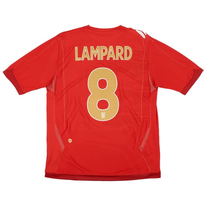 2006-08 England Away Shirt Lampard #8 - 6/10 - (L)