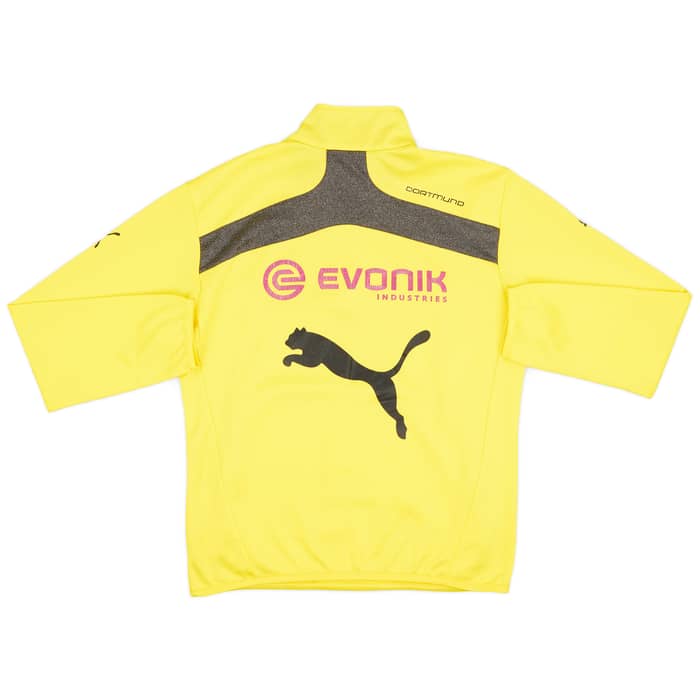 2013-14 Borussia Dortmund Staff Issue Puma 1/4 Zip Track Jacket - 7/10 - (M)