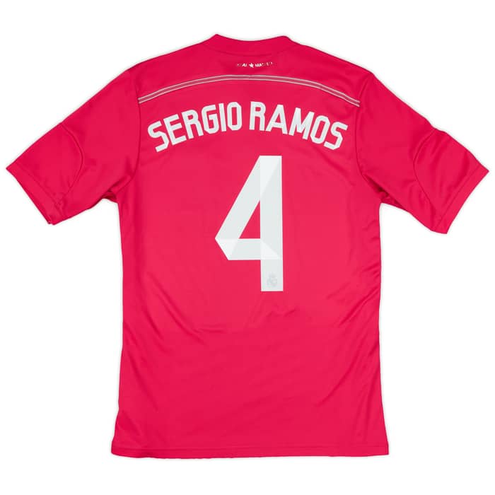 2014-15 Real Madrid Away Shirt Sergio Ramos #4 - 7/10 - (L)