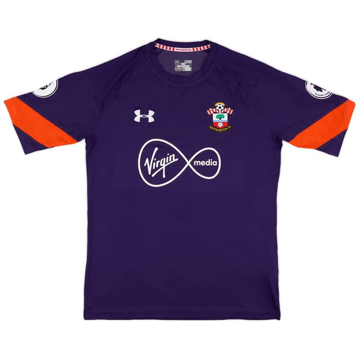 2016-17 Southampton Match Issue Signed GK Shirt Forster #1