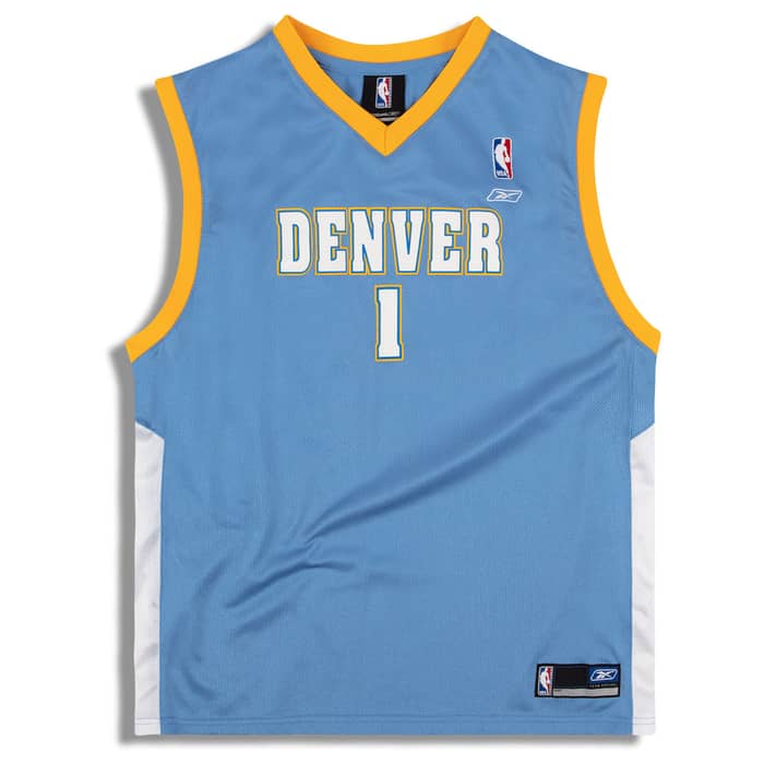 2002-06 Denver Nuggets Mitchell #1 Reebok Jersey (Away) Y