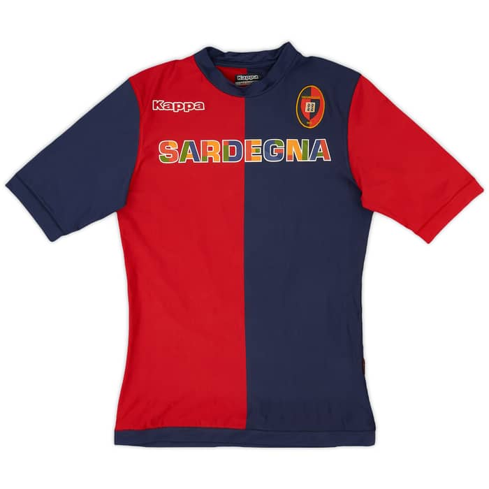 2012-13 Cagliari Home Shirt #6 - 7/10 - (M)