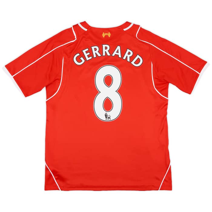 2014-15 Liverpool Home Shirt Gerrard #8