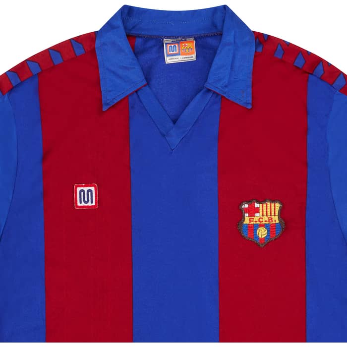 1984-89 Barcelona Home L/S Shirt - 8/10 - (S)