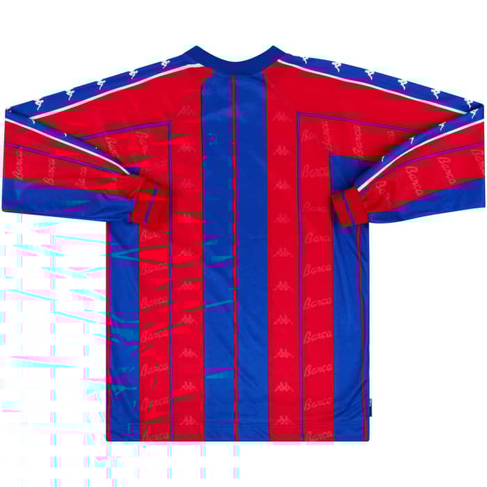 1997-98 Barcelona Home L/S Shirt - 8/10 - (S)