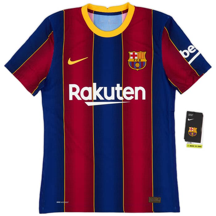 2020-21 Barcelona Authentic Home Shirt Messi #10