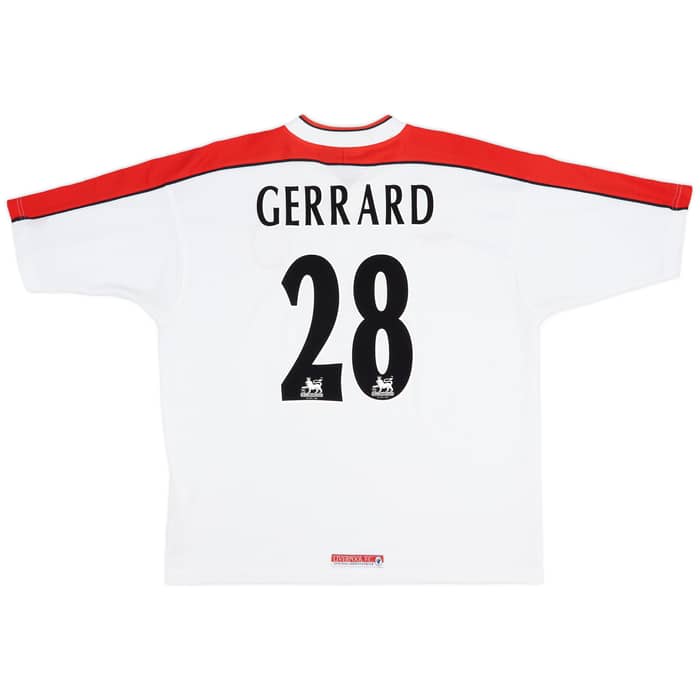 1998-99 Liverpool Away Shirt Gerrard #28 - 5/10 - (XL)