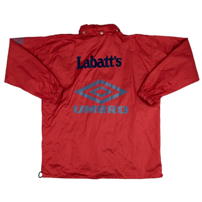 1994-96 Nottingham Forest Umbro Hooded Rain Coat - 7/10 - (S)