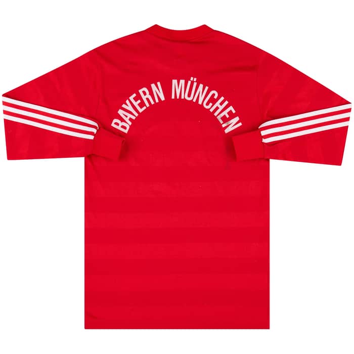 1984-89 Bayern Munich Signed Home L/S Shirt - 6/10 - (S)
