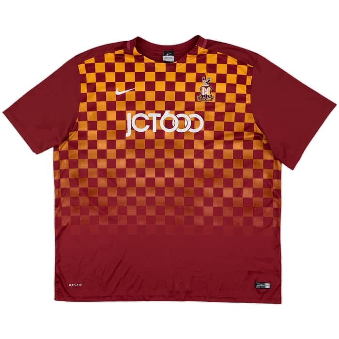 2015-16 Bradford City Home Shirt Knott #11 - 5/10 - (3XL)