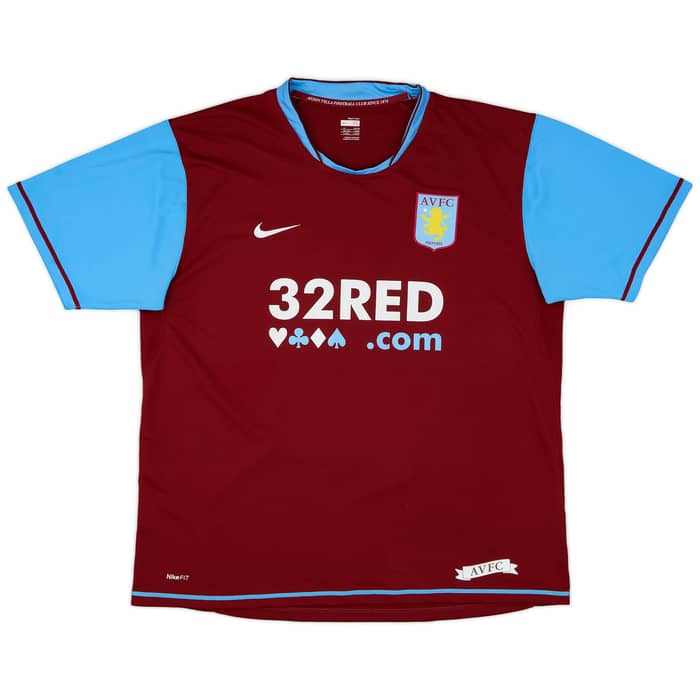 2007-08 Aston Villa Home Shirt Young #7 - 6/10 - (XL)