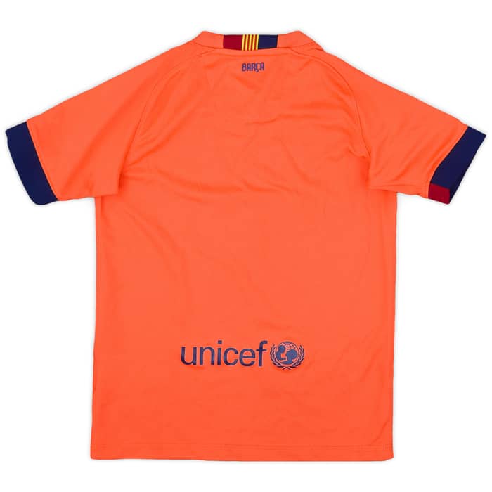 2014-15 Barcelona Away Shirt - 5/10 - (S.Boys)