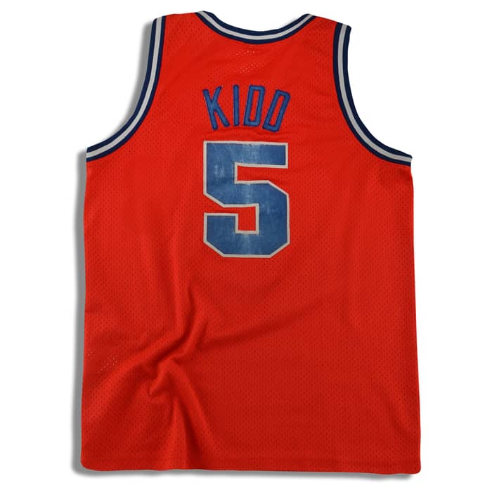 1977 New Jersey Nets Kidd #5 Nike Rewind Swingman Jersey (Alternate) M