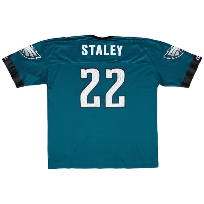 1997-00 Philadelphia Eagles Staley #22 Champion Home Jersey - 7/10 - (XXL)