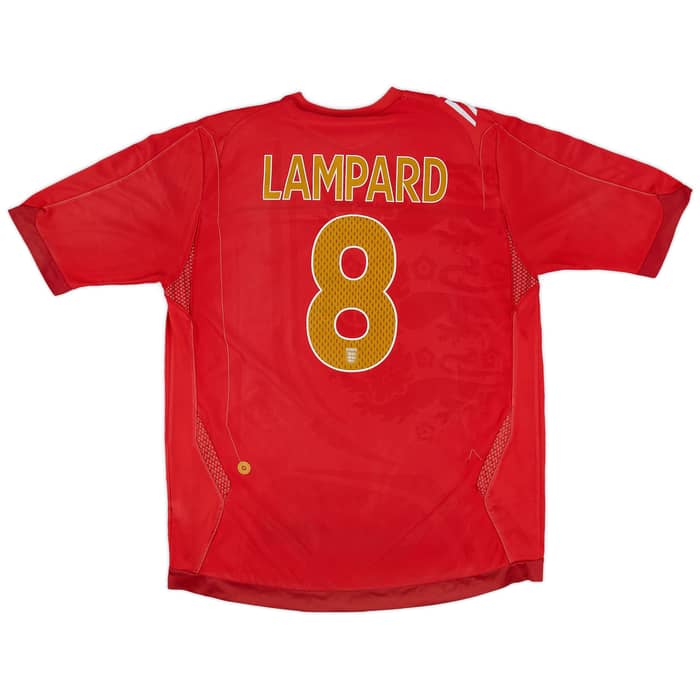 2006-08 England Away Shirt Lampard #8 - 5/10 - (L)