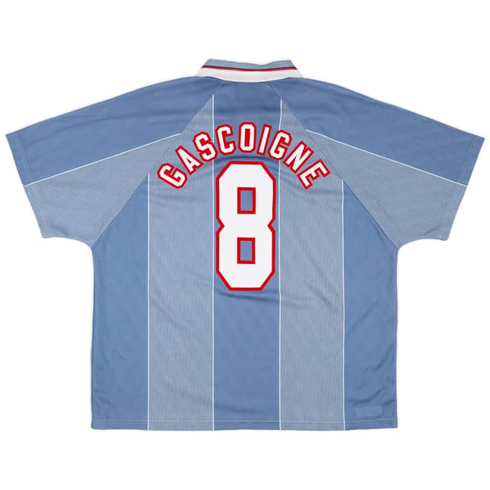 1996-97 England Away Shirt Gascoigne #8 - 6/10 - (XXL)