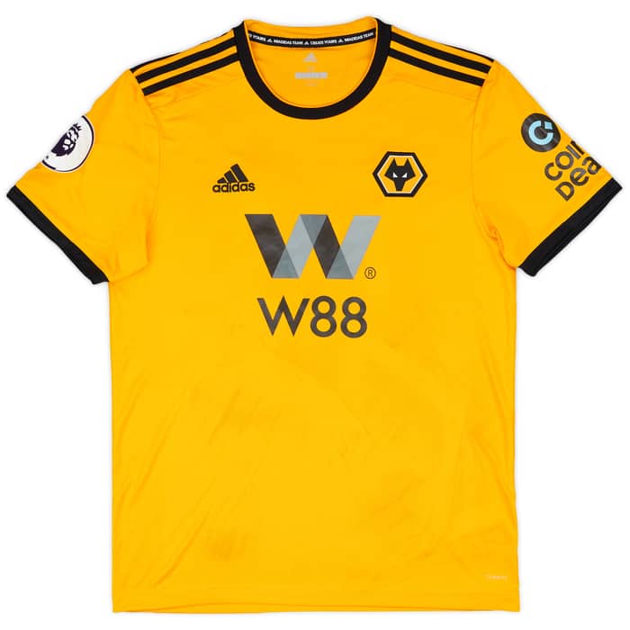 2018-19 Wolves Match Worn Home Shirt Dendoncker #32