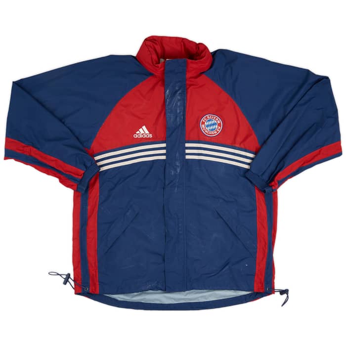 1998-00 Bayern Munich adidas Hooded Rain Jacket - 5/10 - (M/L)