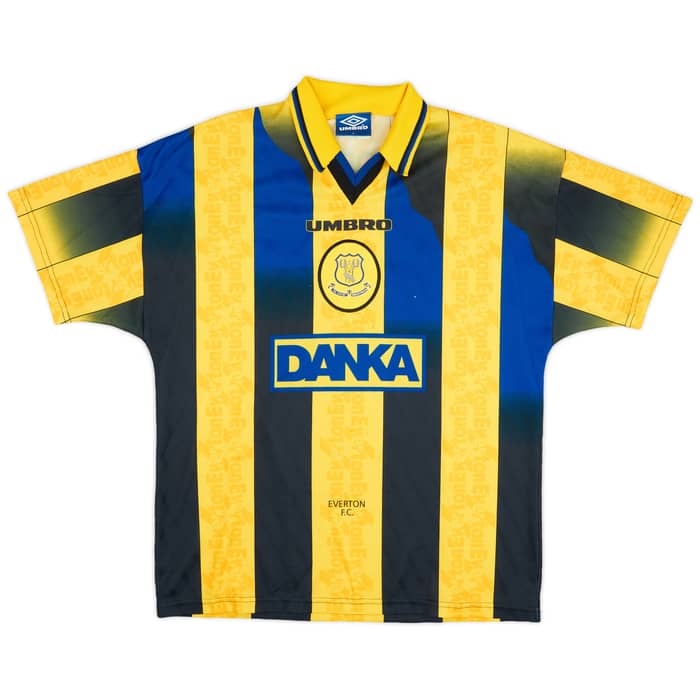 1996-98 Everton Away Shirt Ferguson #9 - 6/10 - (L)