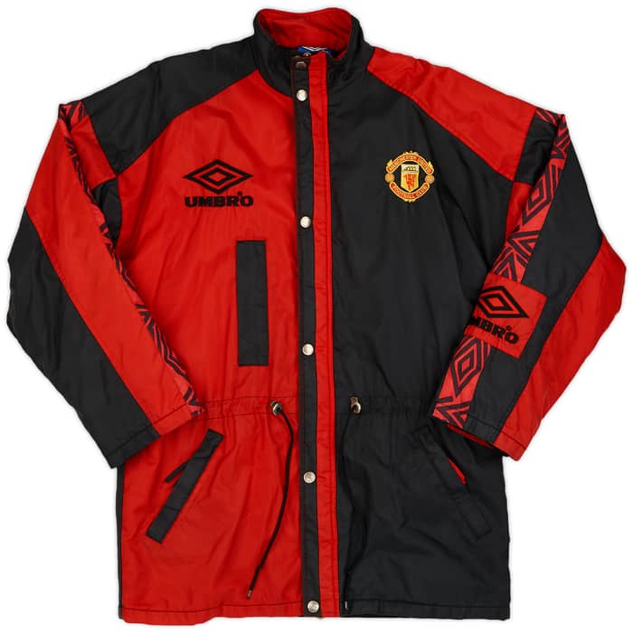 1995-97 Manchester United Umbro Padded Bench Coat - 8/10 - (M)