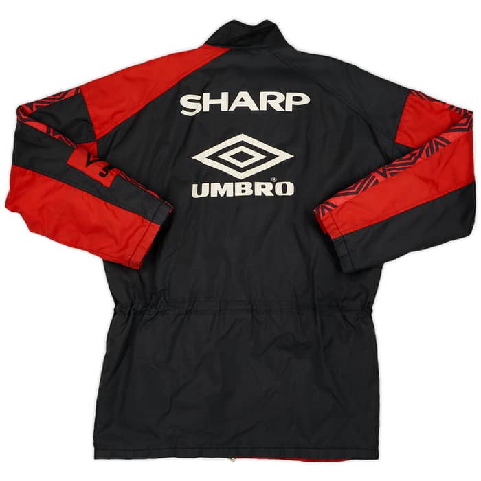 1995-97 Manchester United Umbro Padded Bench Coat - 8/10 - (M)