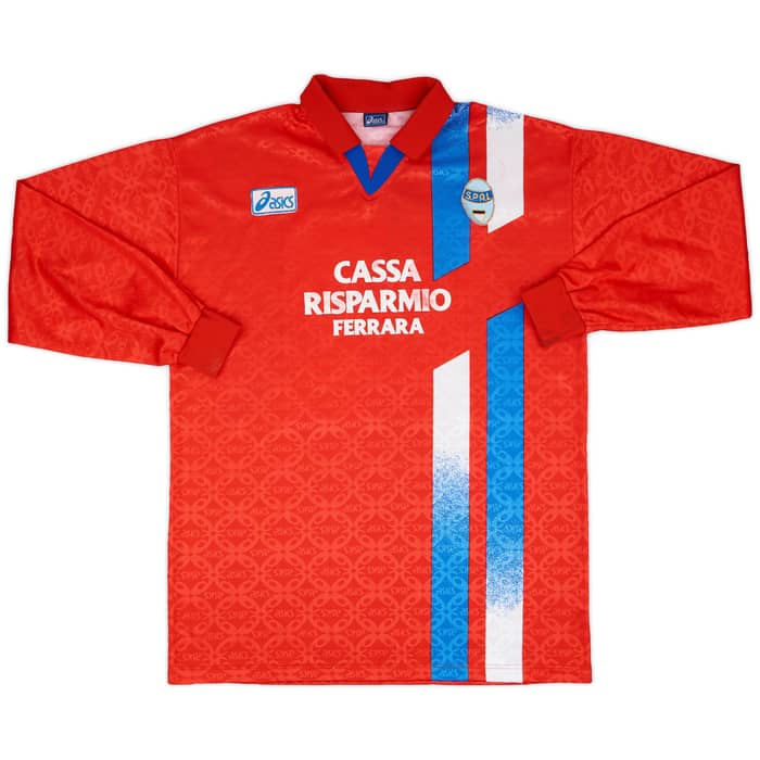 1995-96 SPAL Third L/S Shirt Lambe #9 - 5/10 - (XL)