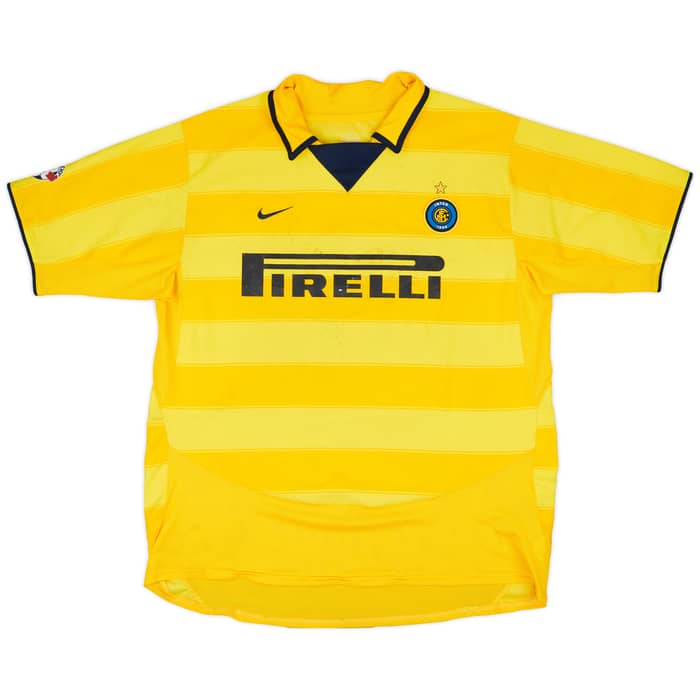 2003-04 Inter Milan Match Issue Away Shirt C. Zanetti #6