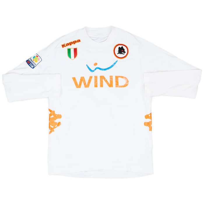 2011-12 Roma Match Issue Away L/S Shirt #7