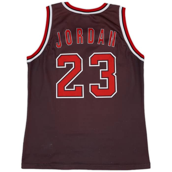1997-98 Chicago Bulls Jordan #23 Champion Alternate Jersey - 7/10 - (M)