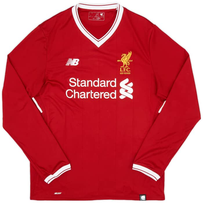 2017-18 Liverpool 125 Years Home L/S Shirt Salah #11 - 8/10 - (M)