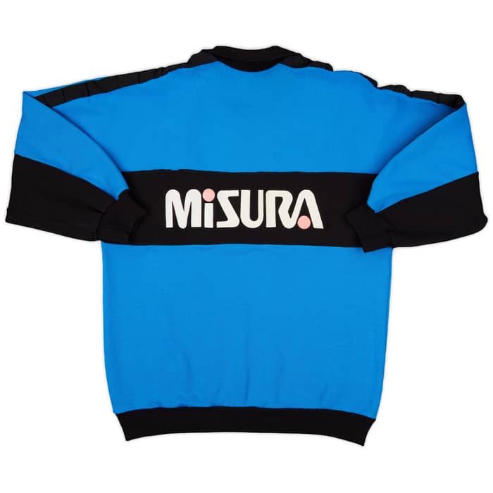 1990-91 Inter Milan UHLSport 1/4 Zip Sweat Top - 7/10 - (L)