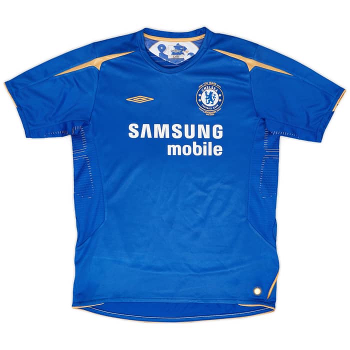 2005-06 Chelsea Centenary Home Shirt - 8/10 - (XL.Boys)