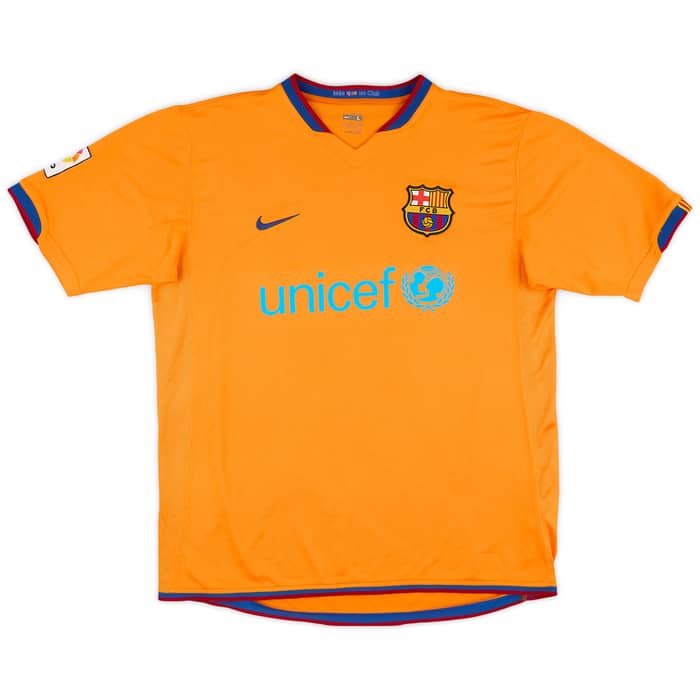 2006-08 Barcelona Away Shirt Messi #19 - 8/10 - (L)