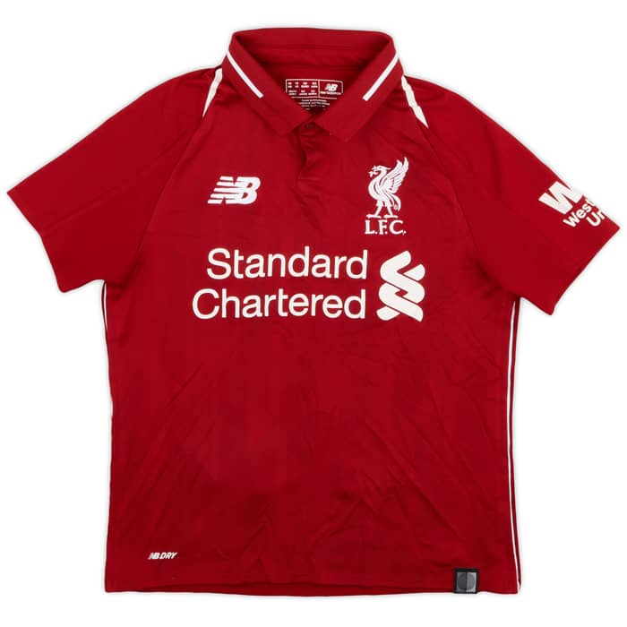 2018-19 Liverpool Home Shirt Mane #10 - 6/10 - (S.Boys)